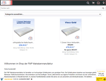 Tablet Screenshot of fmp-matratzen-manufaktur.de